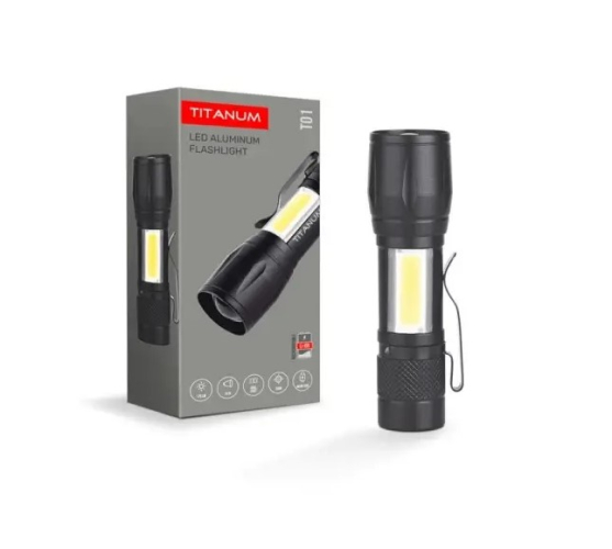 Портативний аккумуляторный LED фонарь TITANUM TLF-T01 120Lm 6500K