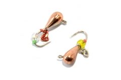 Блешня вольфрамова Крапля з підвіскою 3мм (мідь)