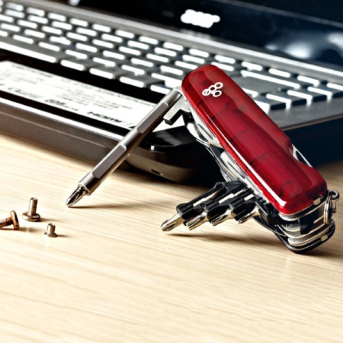 Мультитул Ego IT.02, красный с набором бит