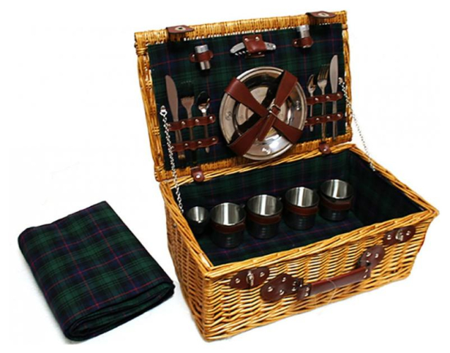 Корзина для пикника на 4 персоны с наполнением арт g.p TW-90240