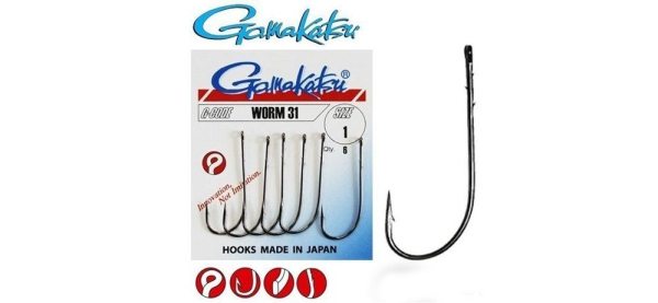 Крючок Gamakatsu Worm 31