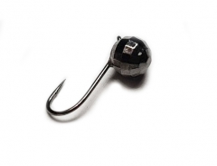 Мормышка вольфрамовая Fishing Roi Шар "Диско" с ушком 3мм (чёрный никель)