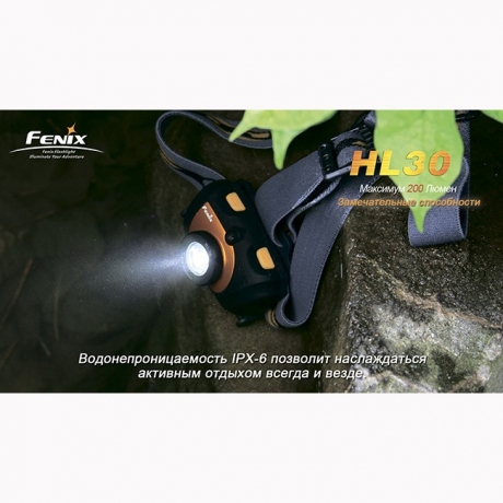 Фонарь Fenix HL30 Cree XP-G (R5), серо-зеленый