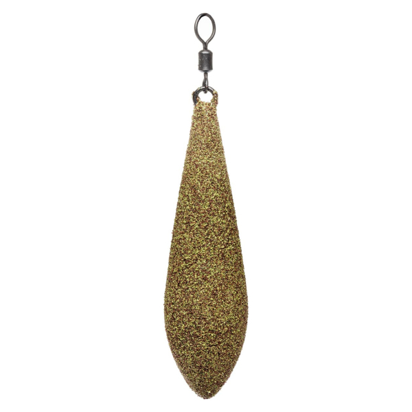 Грузило Brain Long Cast текстурное покрытие "Muddy Green" 80g