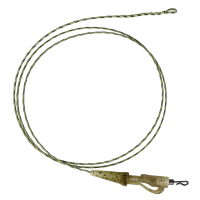 Оснастка карповая GC G.Carp Leadcore Safety Clip Leader 75см 50lb (3шт) Caмo Green
