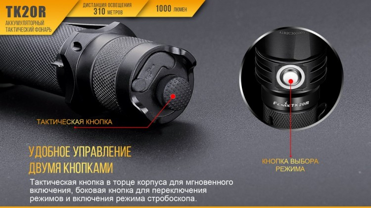 Фонарь Fenix TK20R Cree XP-L HI V3