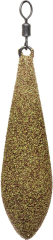 Грузило Brain Long Cast текстурное покрытие "Muddy Green" 90g