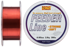 Леска Brain Feeder 300 m 0,185 mm #1.2, 2.9 kg, 6.4 lb, ц.: copper