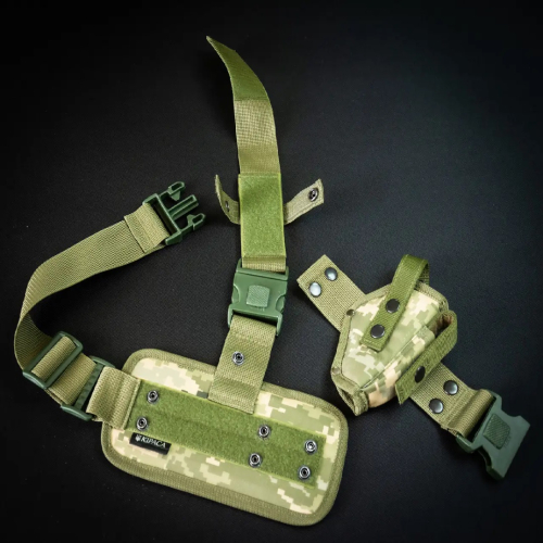 Кобура на бедро для ПМ кордура Kirasa пиксель(KI281)