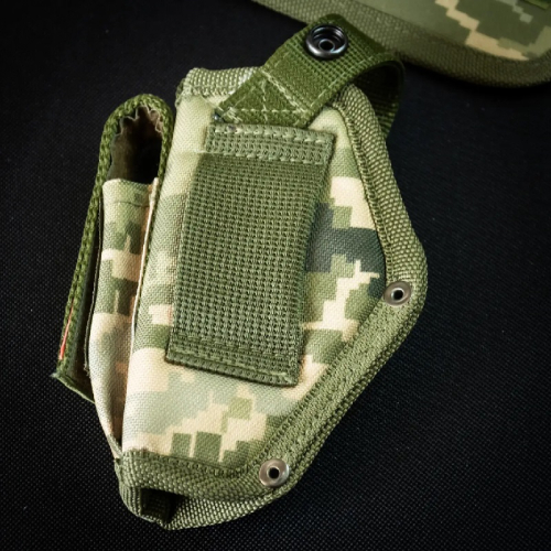 Кобура на бедро для ПМ кордура Kirasa пиксель(KI281)