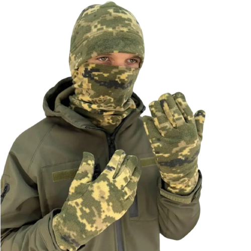 Комплект (шапка, бафф, перчатки) Ranger, піксель 58-61 (RA89581)