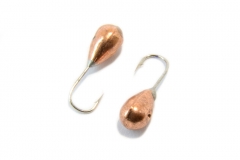 Мормышка вольфрамовая Капля 4мм (медь)