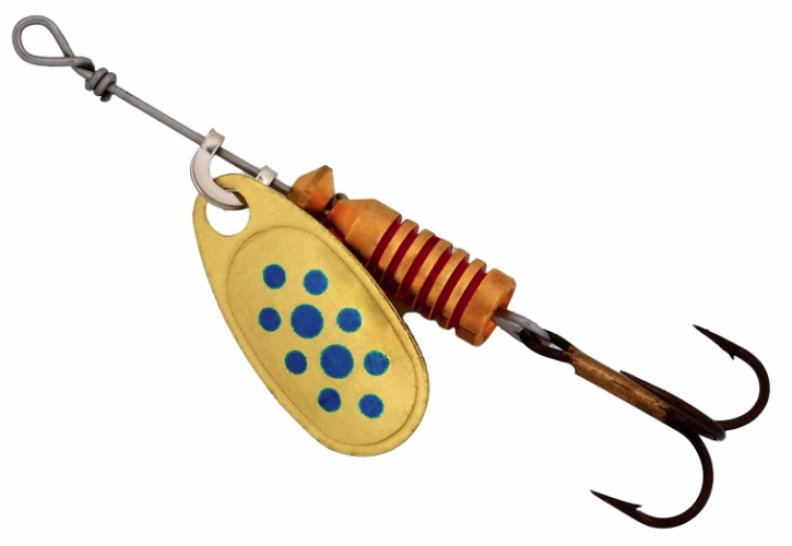 Блесна Mepps Comet Decore желтые/голубые точки