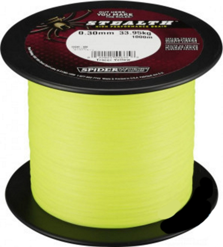 Шнур Spider Stealth 0.14mm желтый 1800m