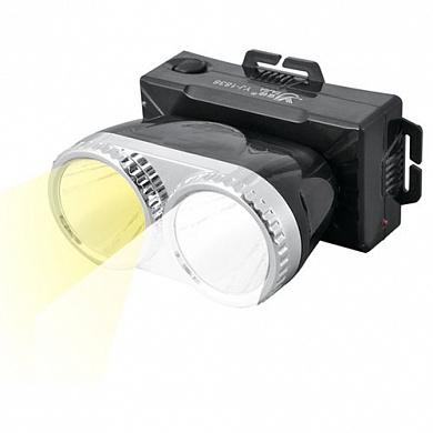Ліхтар Luxury на лоб LUXURY 1838. 1W white + 1W yellow 
