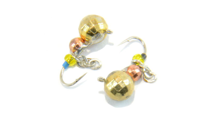 Мормышка вольфрамовая Шар двойной 5мм (Золото)