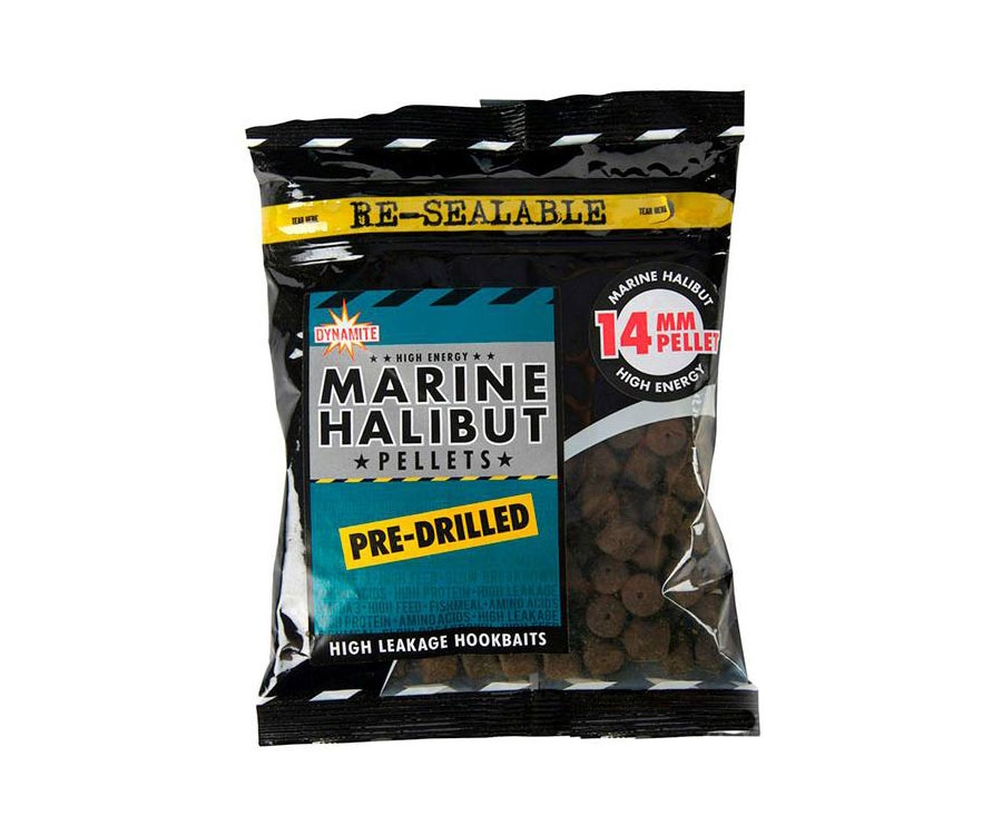 Пеллетс Dynamite Baits Marine Halibut Pre-Drilled Pellets 14мм /350г
