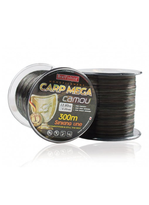Волосінь Bratfishing Carp Mega Camou 300м