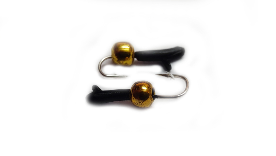 Вольфрамовая мормышка "Кобылка" с латунным шариком 