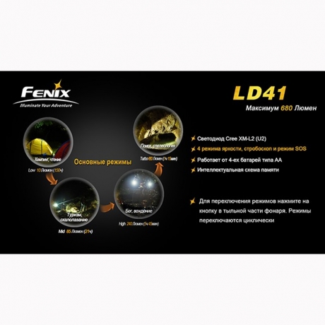 Ліхтар Fenix LD41 CREE XM-L2 (U2)