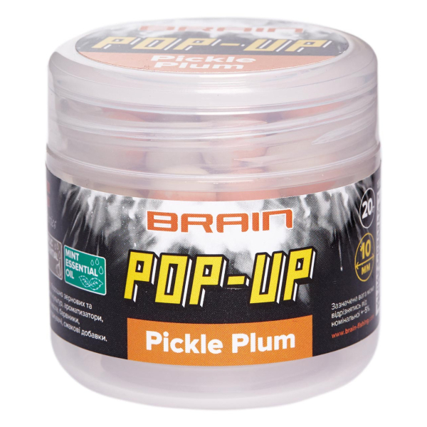 Бойли Brain Pop-Up F1 Pickle Plum (слива з часником) 10mm 20g