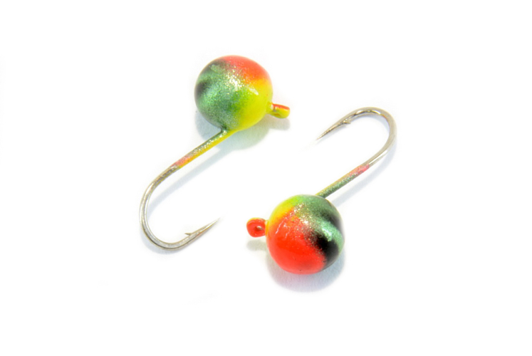 Блешня вольфрам Куля 5мм (Смугастий зелений)