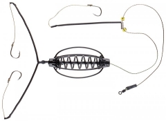 Оснащення Select Оснащена годівниця кавун фарбований 25g 3 гачка #8