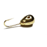 Мормышка вольфрамовая Fishing Roi Капля с отверстием 3.5мм (золото)