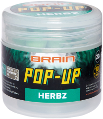 Бойлы Brain Pop-Up F1 HERBZ (мята с чесноком) 12mm 15g