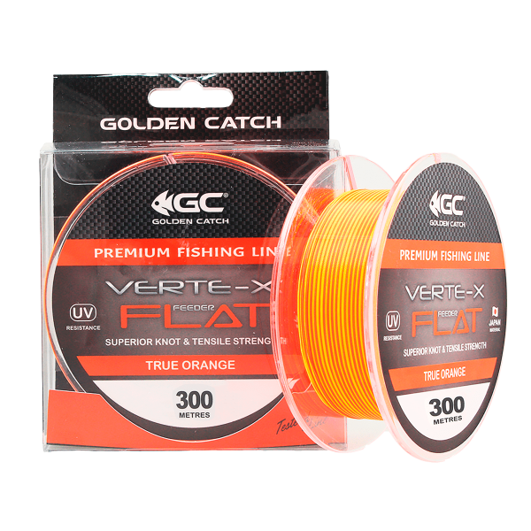 Волосінь GC Verte-X Flat 300м True Orange 0.234мм