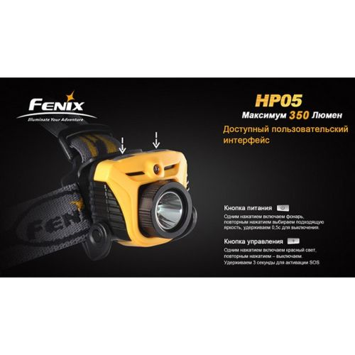 Фонарь Fenix HP05 XP-G (R5) желтый
