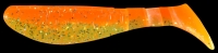 ORANGE, CHARTREUSE-SILVER GLITTER