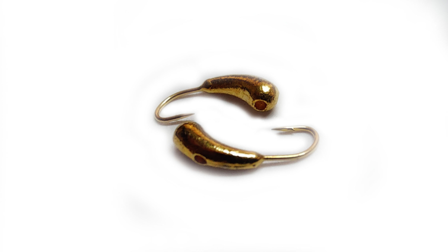 Уралка с отверстием диаметр 3мм "золото"