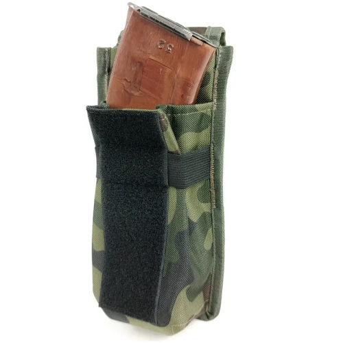 Підсумок закритий одинарний для 2 магазинів АК Cordura мультикам (LE2963)