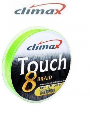Шнур Climax Touch 8 Plus Braid 135m 0.16mm (Салатовий)