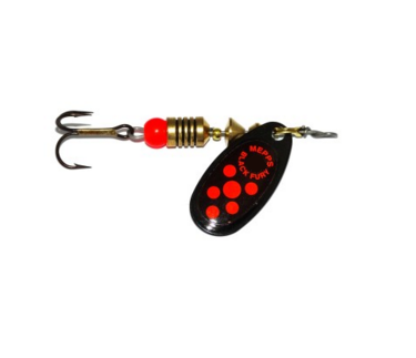 Блесна Mepps Black Fury чёрный/оранжевый