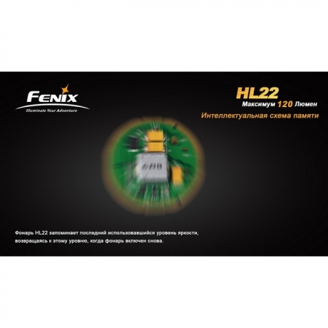 Фонарь Fenix HL22 Cree XP-E (R4 желтый)