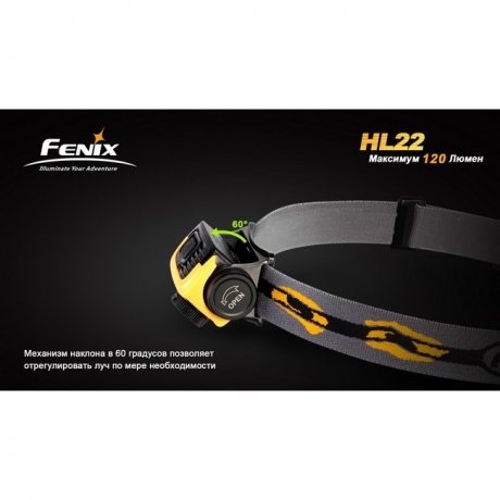 Фонарь Fenix HL22 Cree XP-E (R4 желтый)