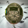 Кавер Kirasa на шлем с козырьком Ballistic Helmet KC-HM001 пиксель (KI604) — фото 9
