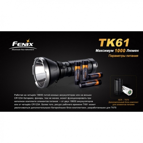 Фонарь Fenix TK61 Cree XM-L2 (U2)