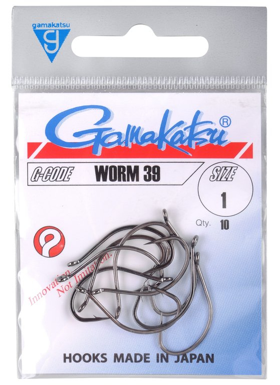 Крючок Gamakatsu Worm 39 