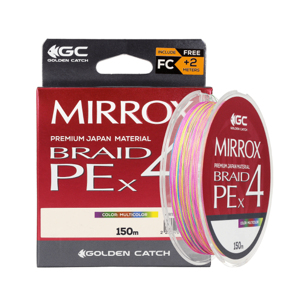 Шнур GC Mirrox PE X4 150м Multicolor #2.0