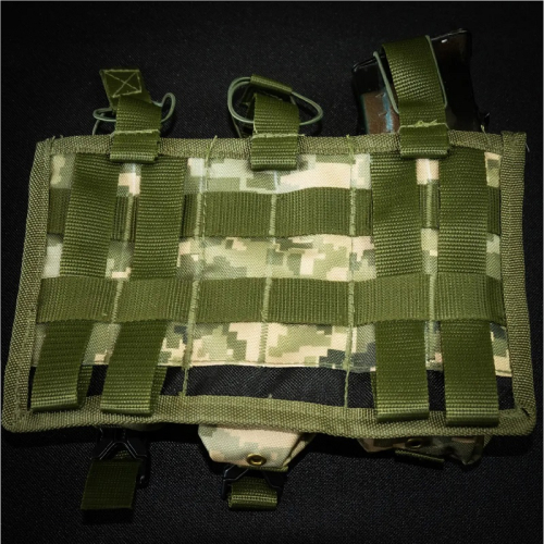 Подсумок для 6 магазинов АК Kirasa из кордуры пиксель (KI243)