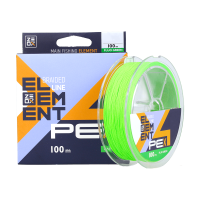 Шнур ZEOX Element PE X4 Fluo Green 100м #0.8