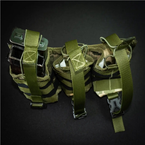 Подсумок для 6 магазинов АК Kirasa из кордуры мультикам (KI244)