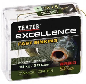 Поводочный материал Traper Excellence Fast Siking (14кг/30Lb/20м)