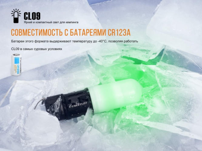 Фонарь Fenix CL09 (черный, серый)