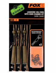 Готовая оснастка Fox Ready Tied Submerge Leaders - Edges Brown 30lb HR