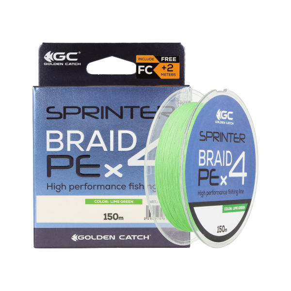Шнур GC Sprinter PE X4 150м Lime Green #0.8