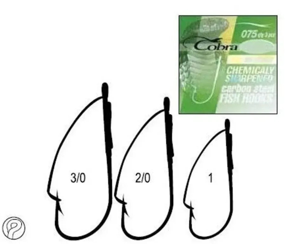 Гачки-незачіплювачі Cobra Weedless CA127 (075)
